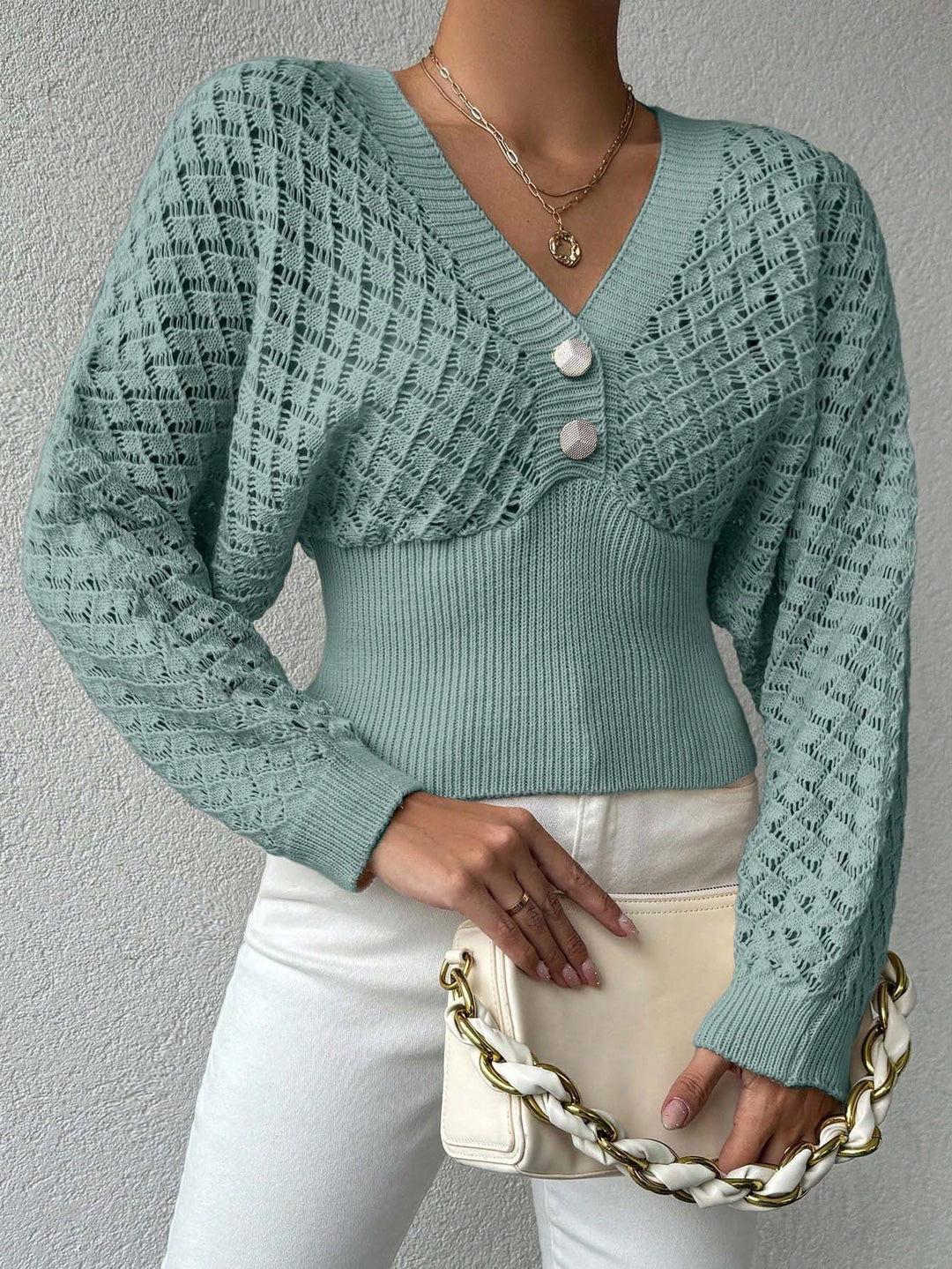 Pulover SHEIN, verde