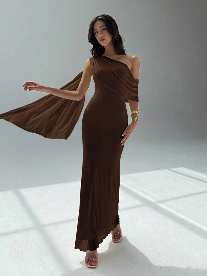 Rochie maxi SHEIN, maro