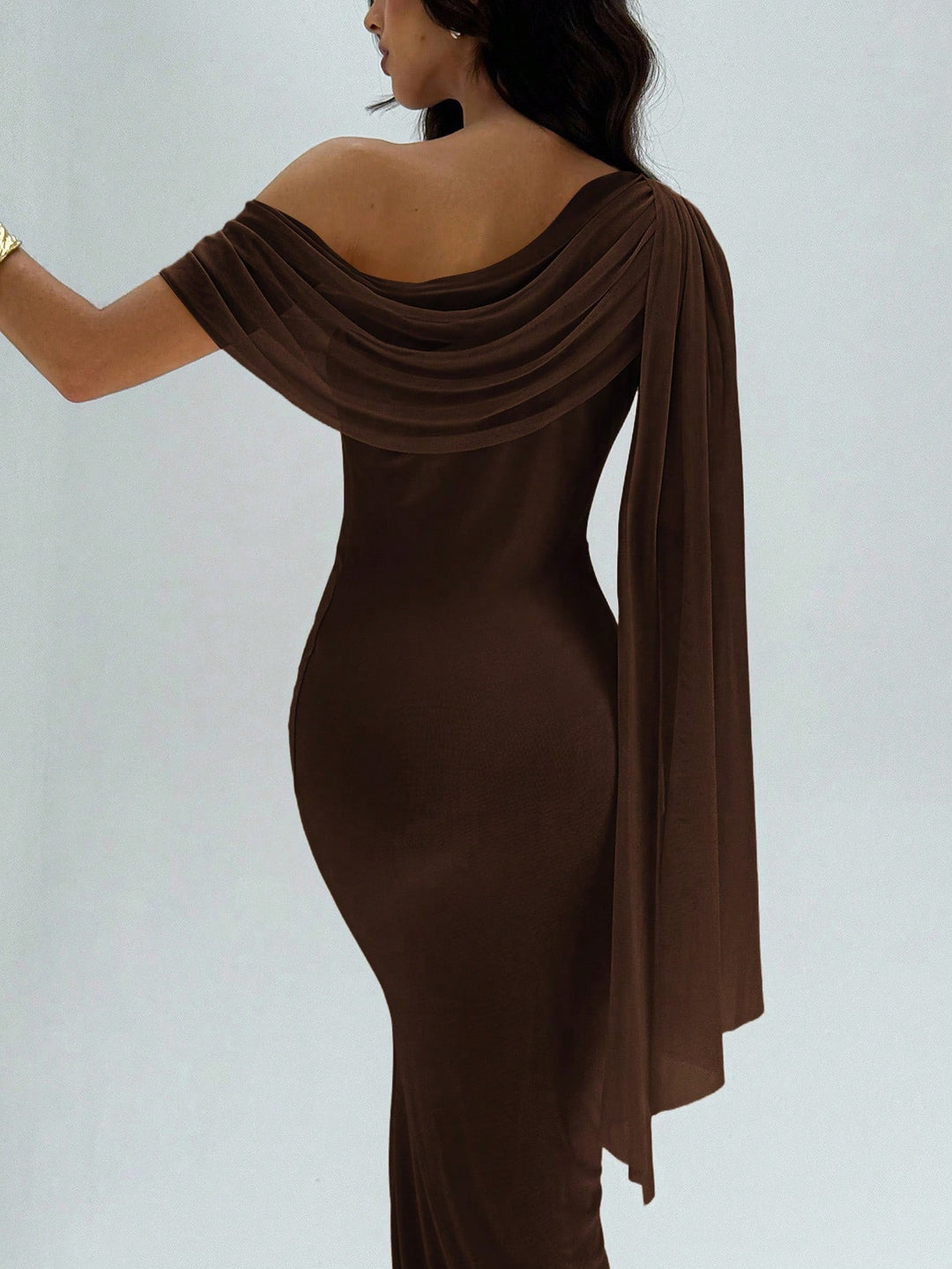 Rochie maxi SHEIN, maro