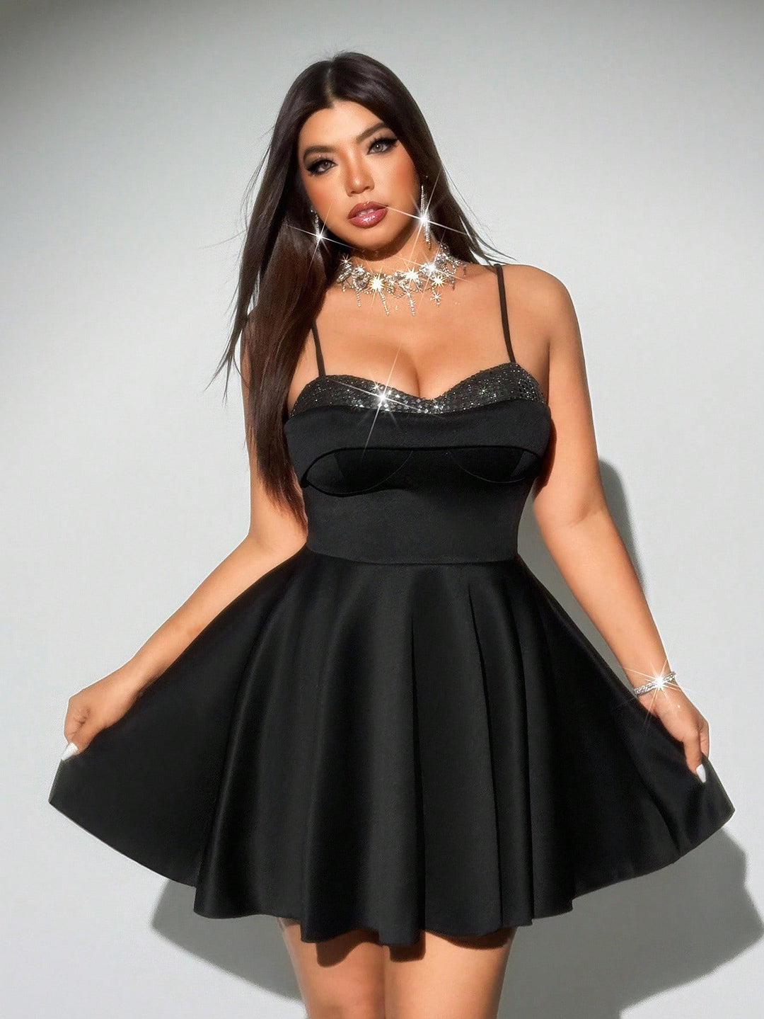 SHEIN ruha, fekete