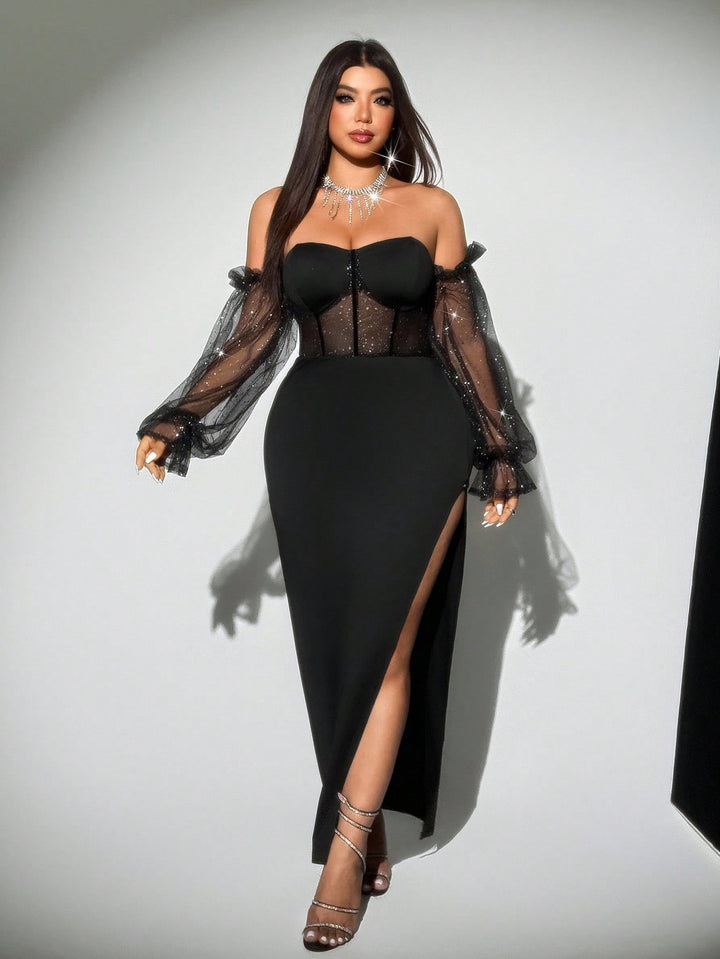 Rochie maxi SHEIN, negru