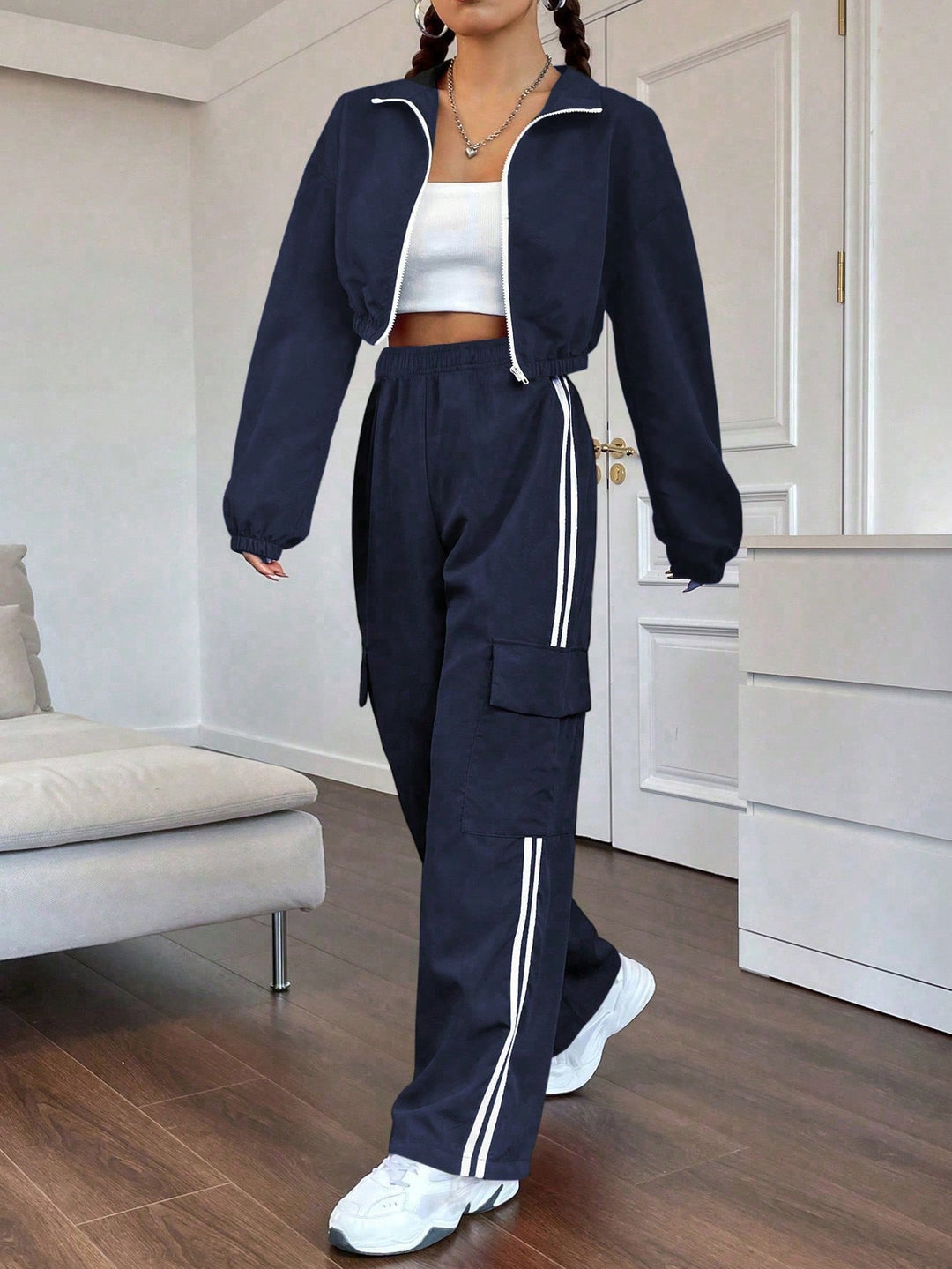 Pantaloni SHEIN, albastru