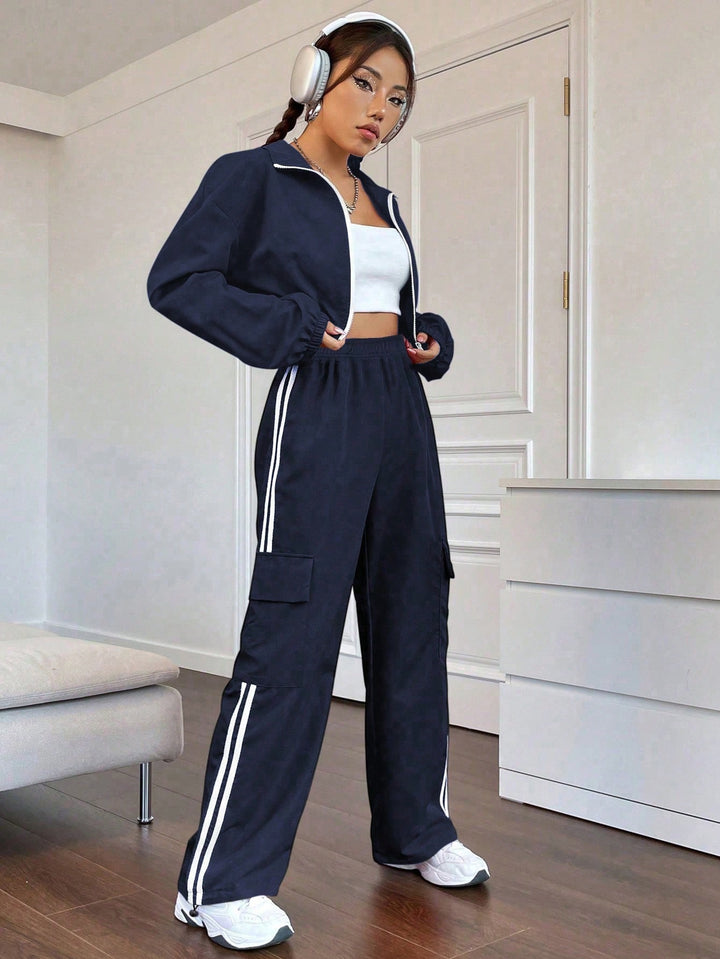 Pantaloni SHEIN, albastru