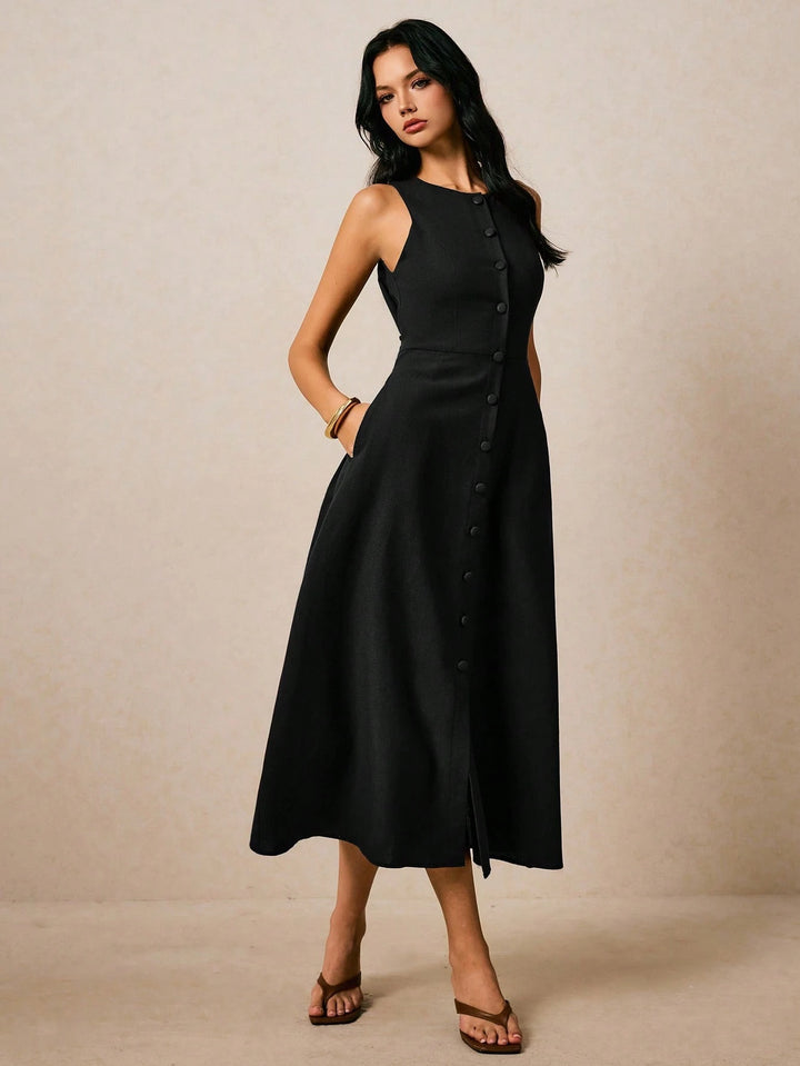 Rochie midi SHEIN, negru