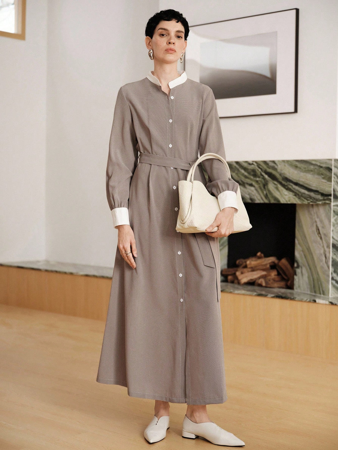 SHEIN Maxi ruha, khaki