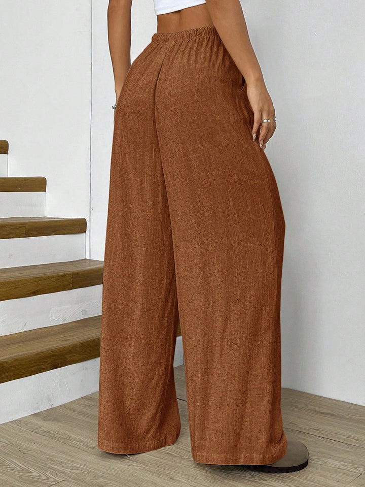 Pantaloni SHEIN, maro