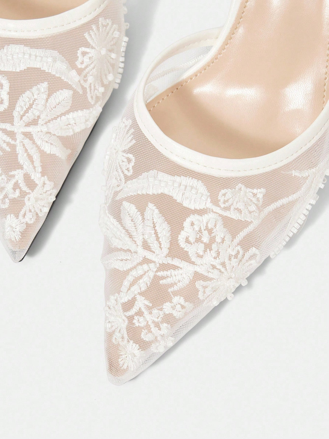 Pantofi cu toc SHEIN, alb