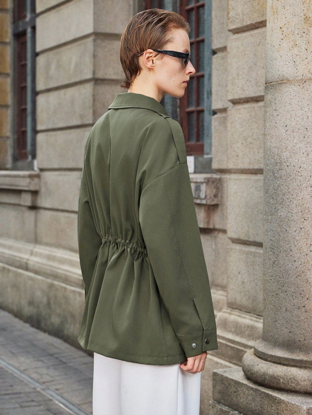 SHEIN kabát, khaki