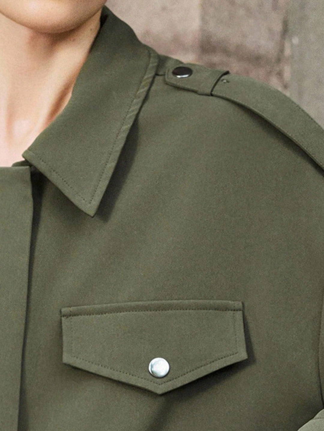 SHEIN kabát, khaki