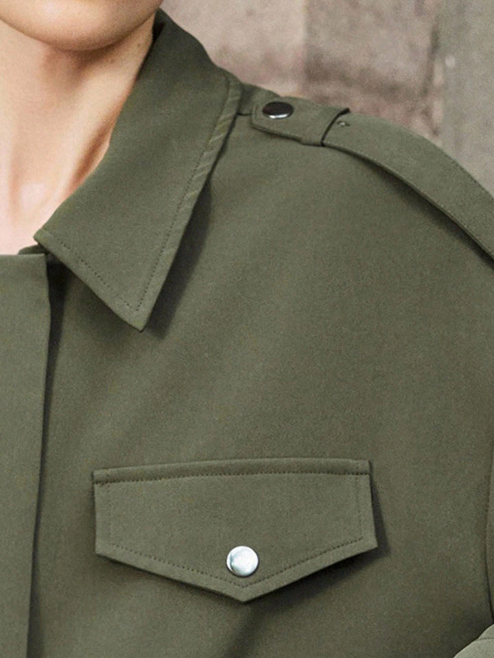 SHEIN kabát, khaki