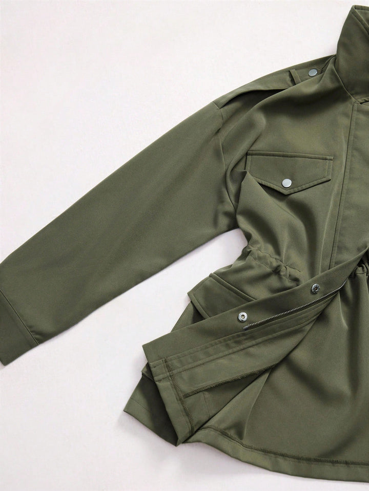 SHEIN kabát, khaki