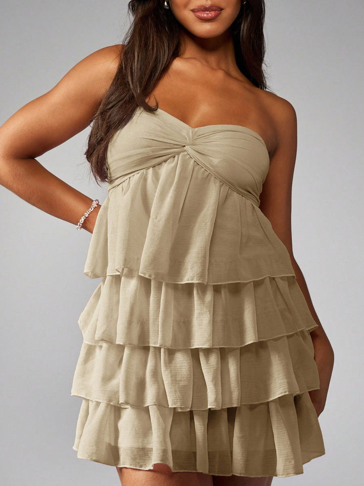 Rochie mini SHEIN, bej
