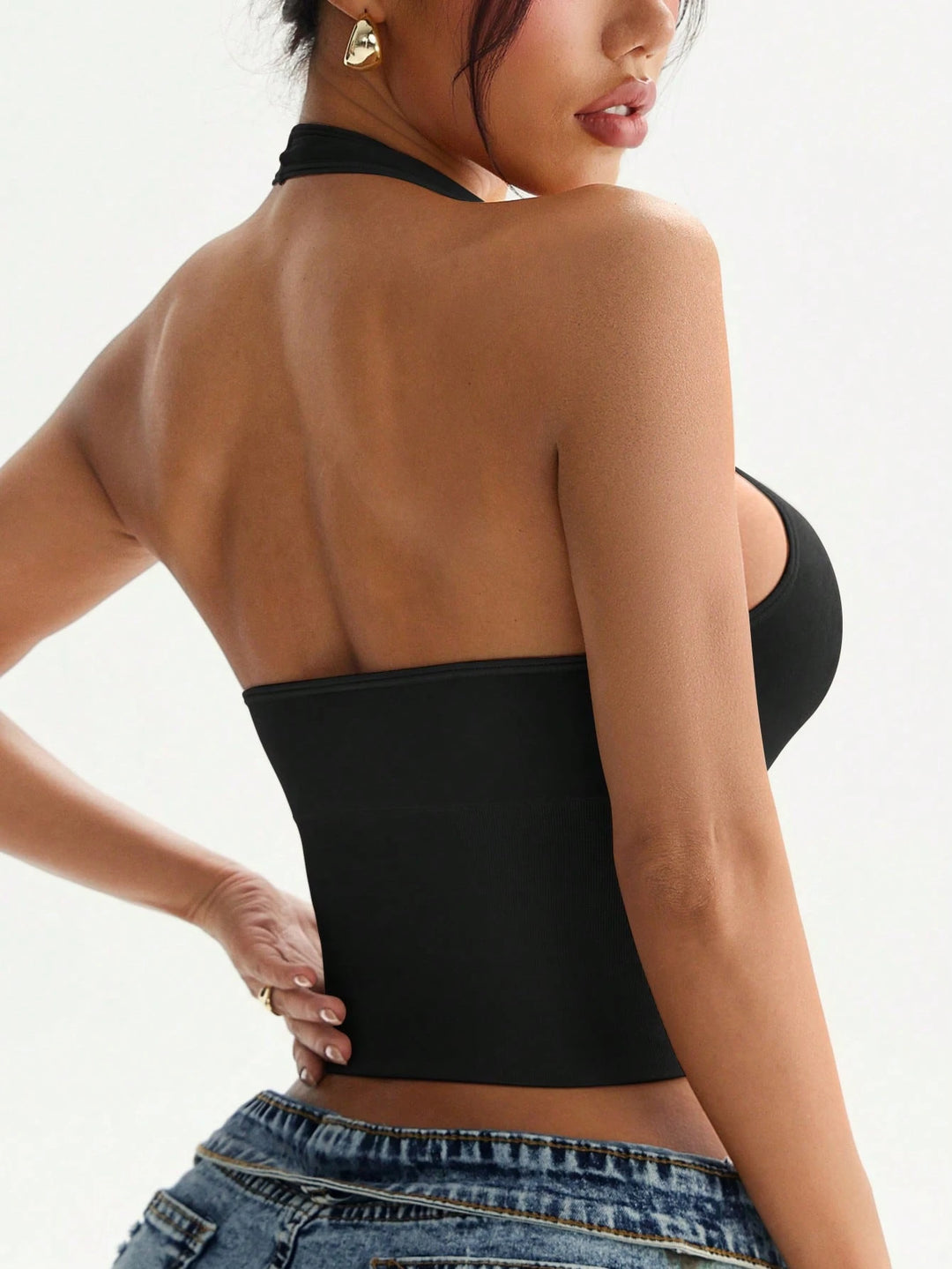 Top SHEIN, negru