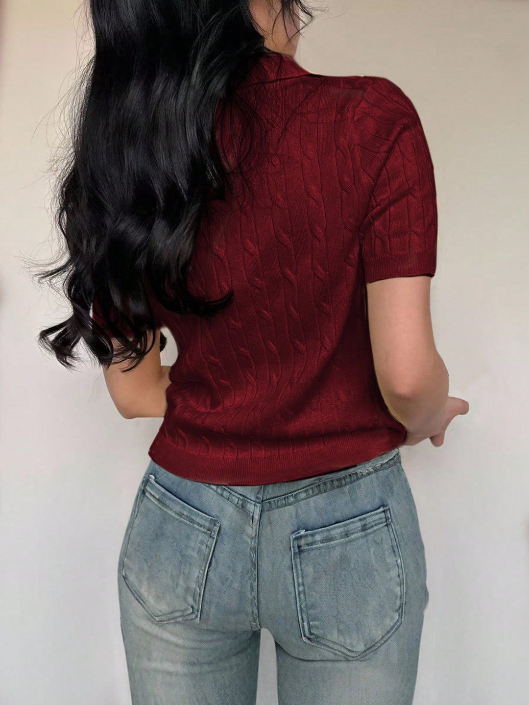 Shein póló, piros