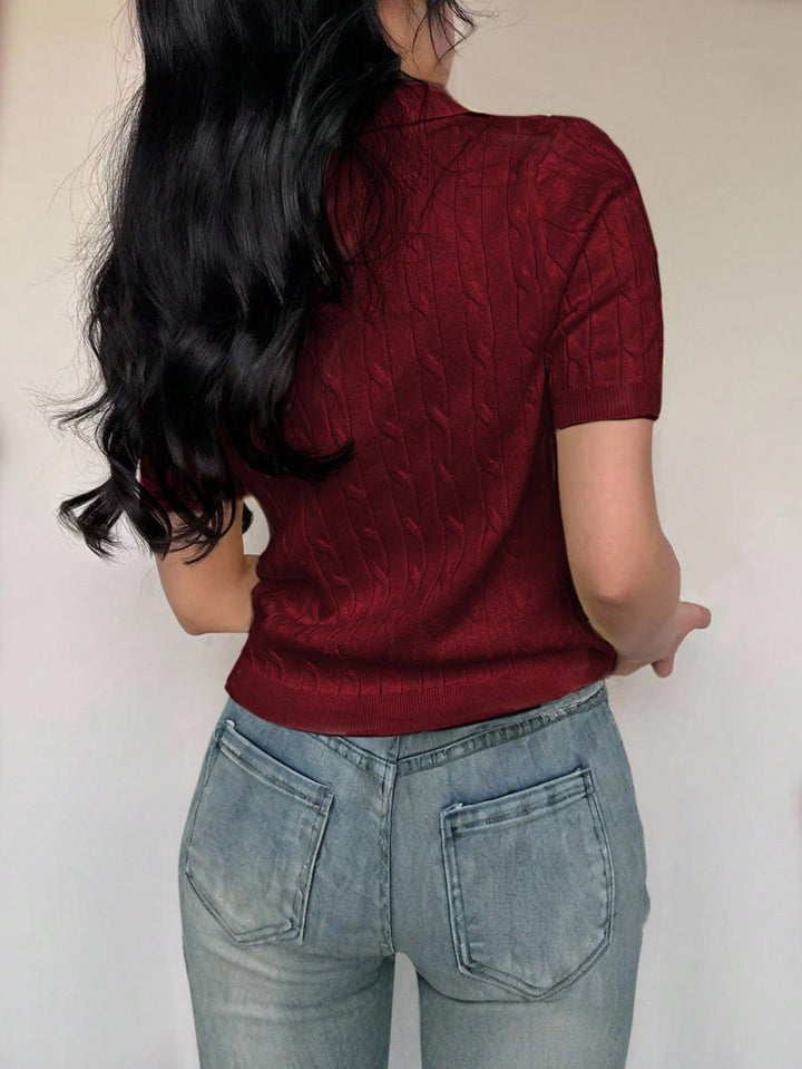 Shein póló, piros