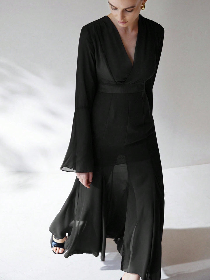 Rochie maxi SHEIN, negru