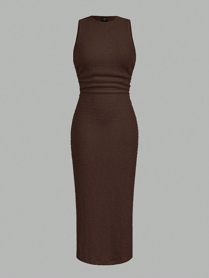 Rochie midi SHEIN, maro