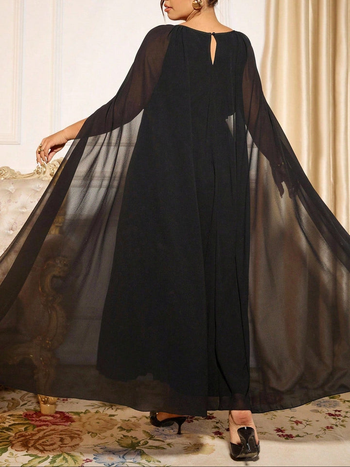 SHEIN maxi ruha, fekete
