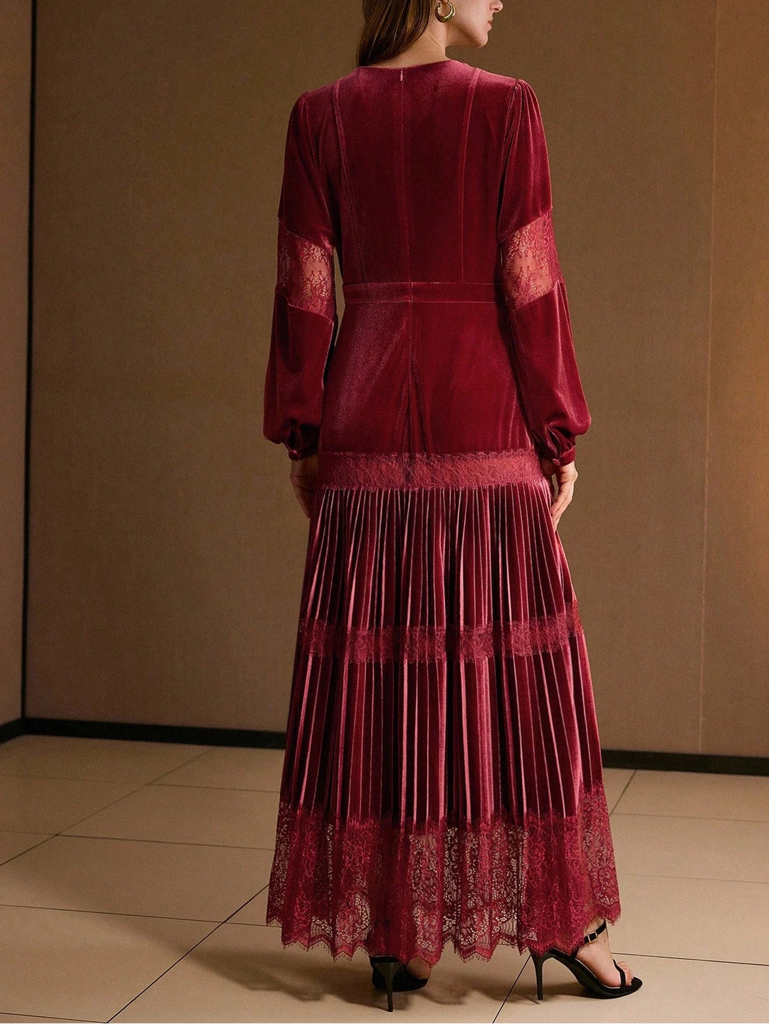 Rochie maxi Shein, vișiniu