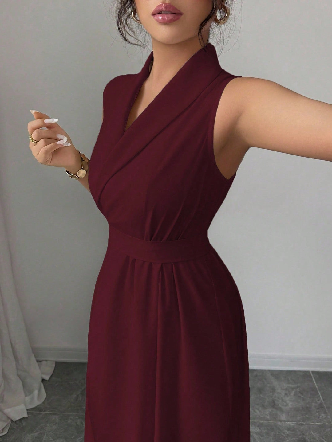 Rochie maxi SHEIN, vișiniu