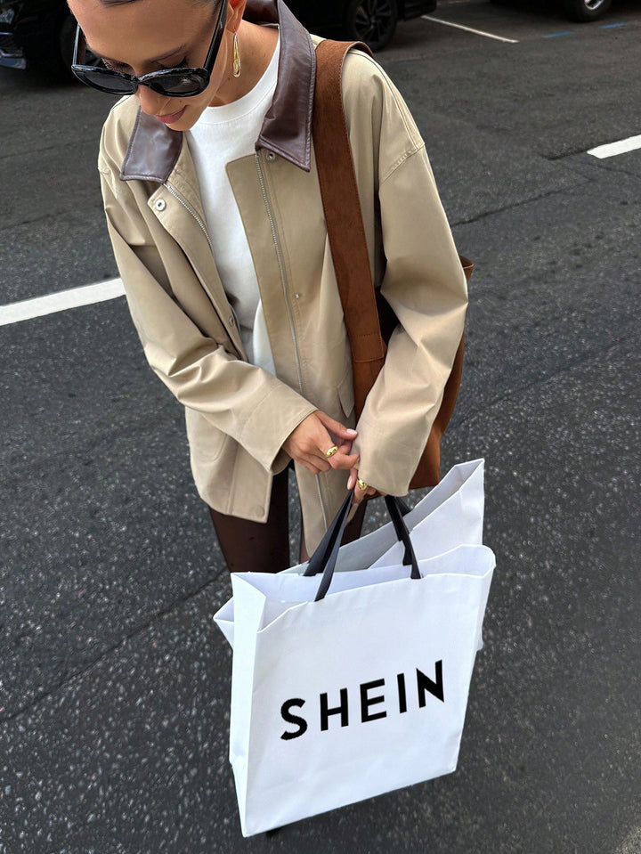 SHEIN kabát, khaki