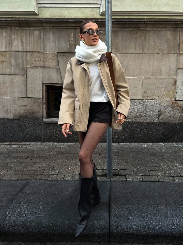 SHEIN kabát, khaki