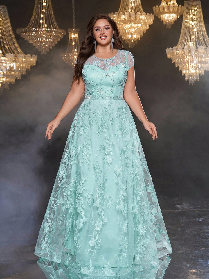 Rochie maxi SHEIN, turcoaz