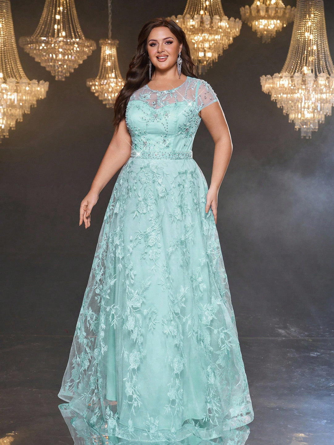 Rochie maxi SHEIN, turcoaz