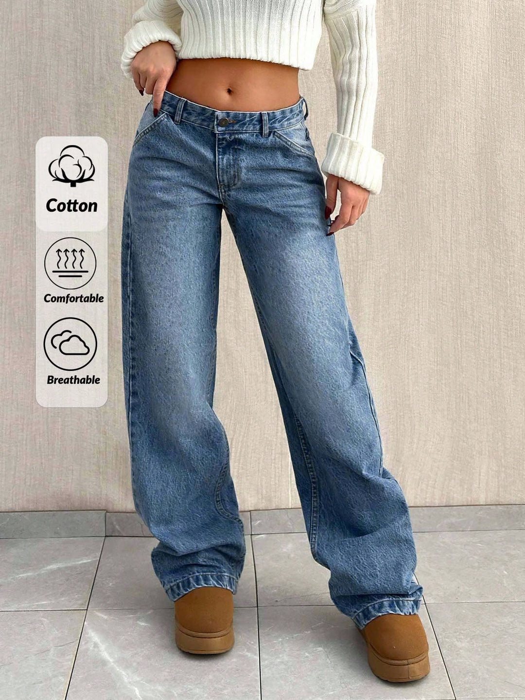 Jeans SHEIN, albastru