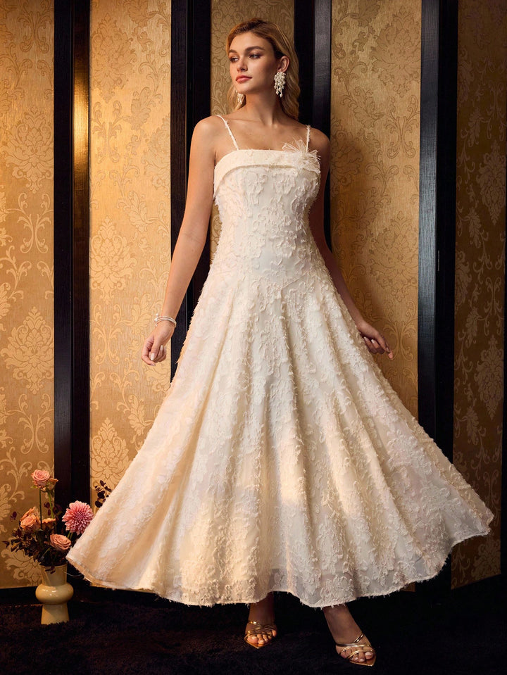Rochie maxi SHEIN, bej