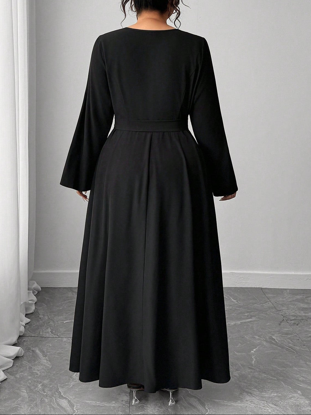 Rochie maxi Shein Curve, negru