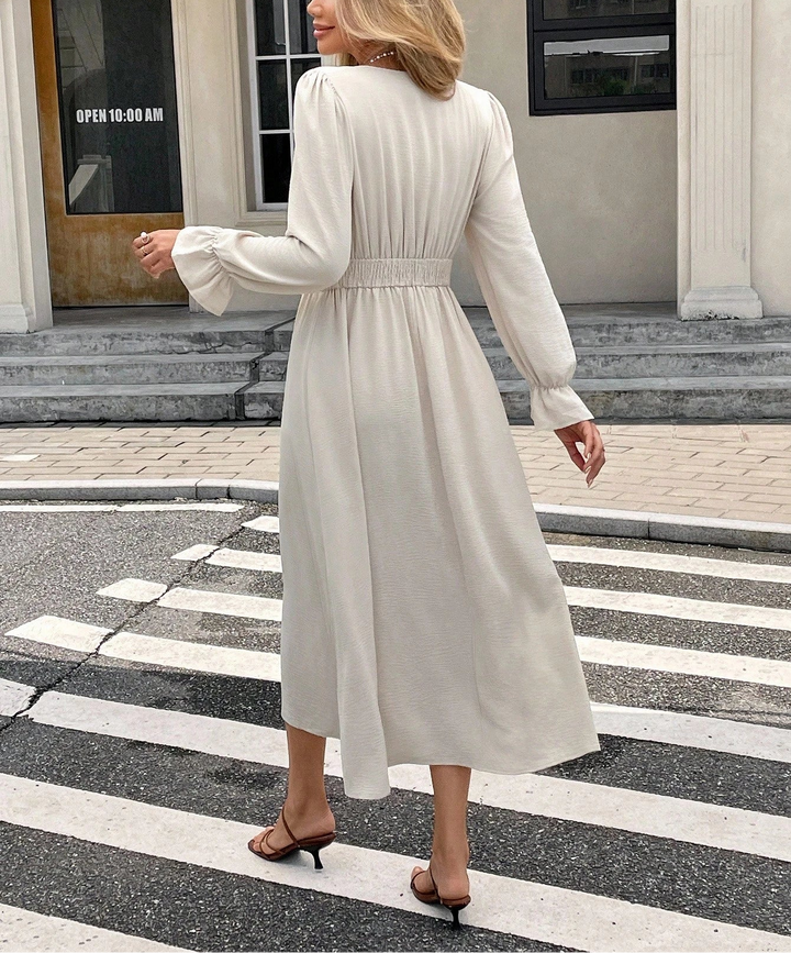 Rochie midi Shein, crem