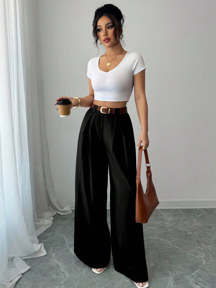 Pantaloni SHEIN, negru