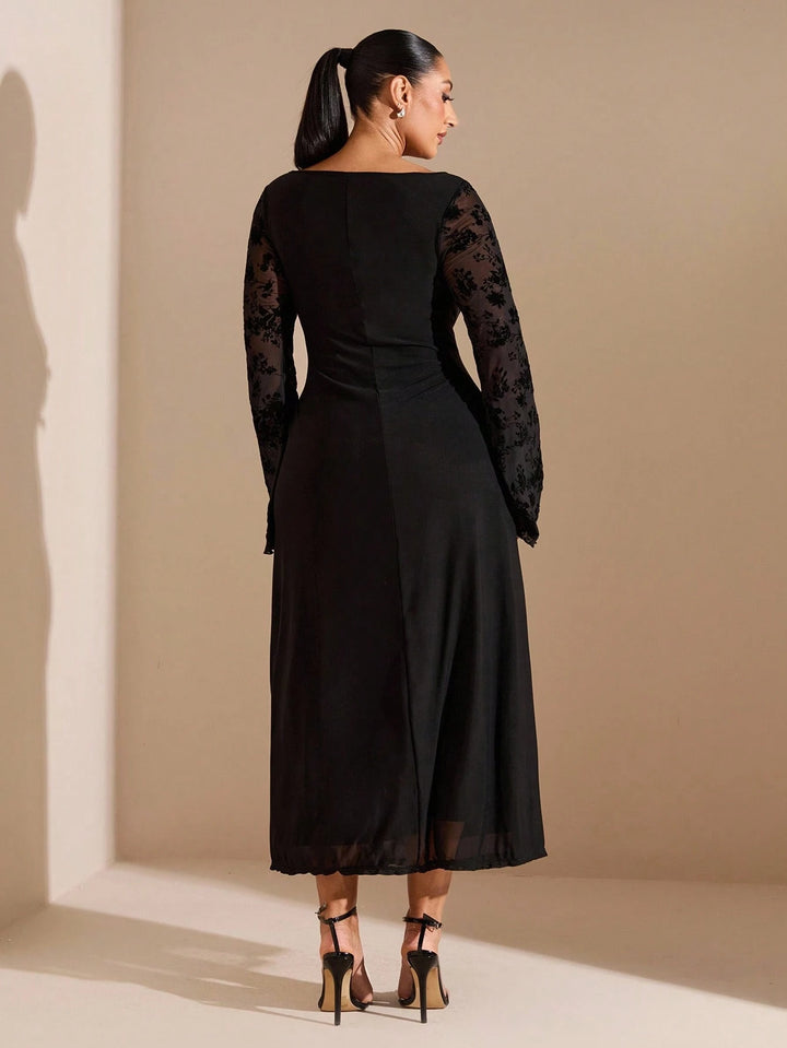 Rochie midi SHEIN, negru