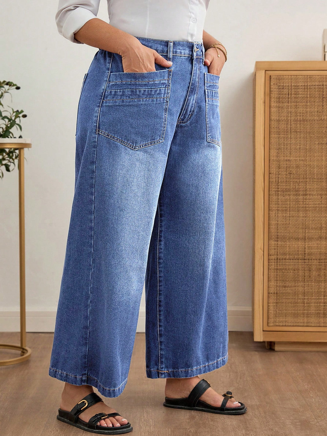 Jeans SHEIN, albastru