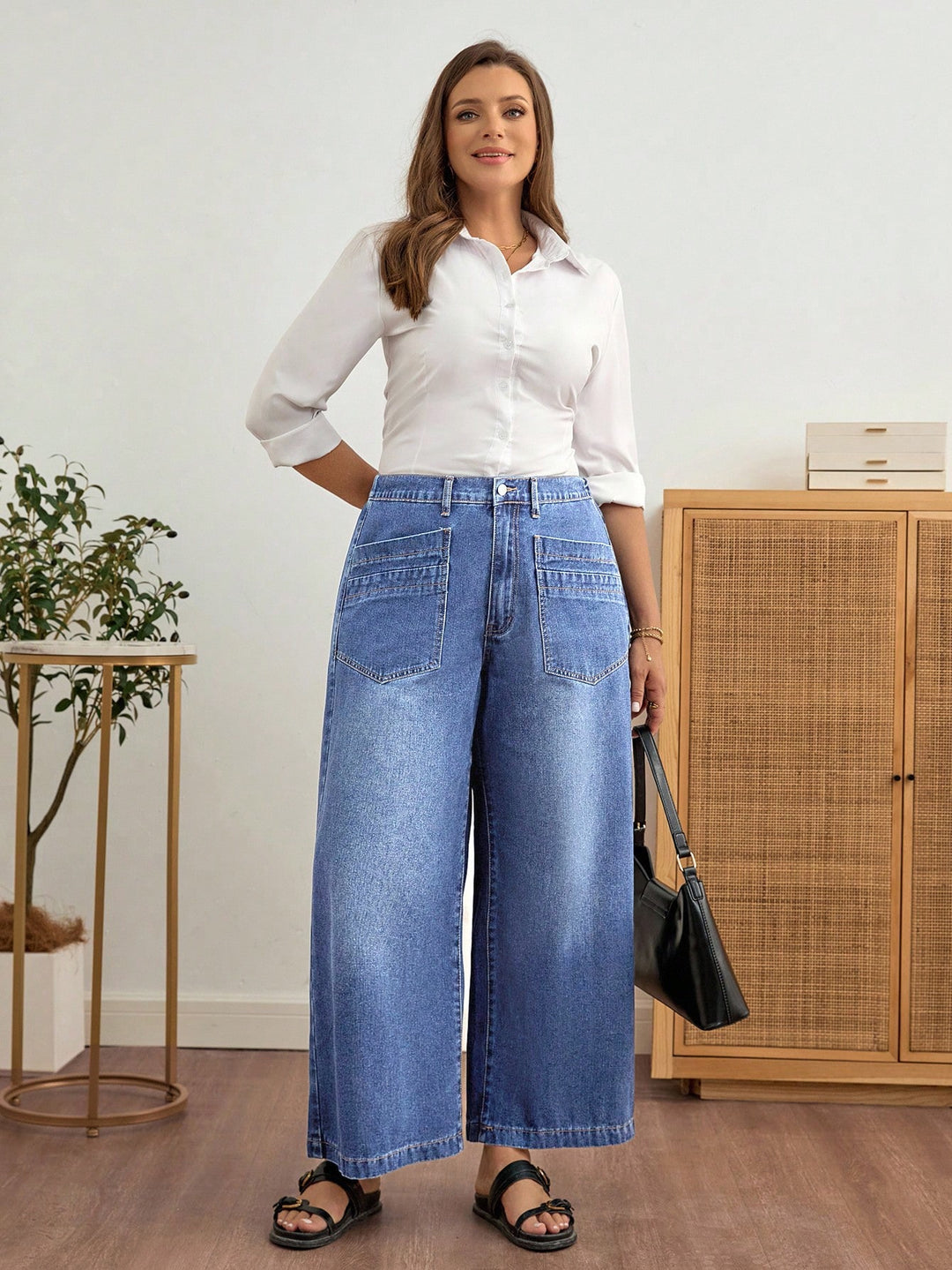 Jeans SHEIN, albastru