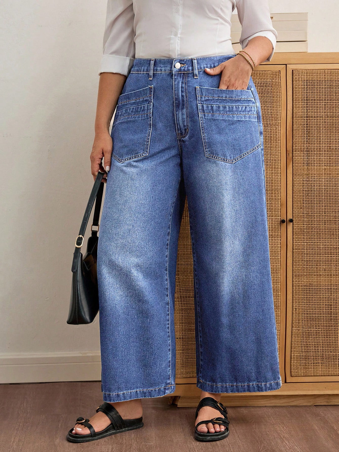 Jeans SHEIN, albastru