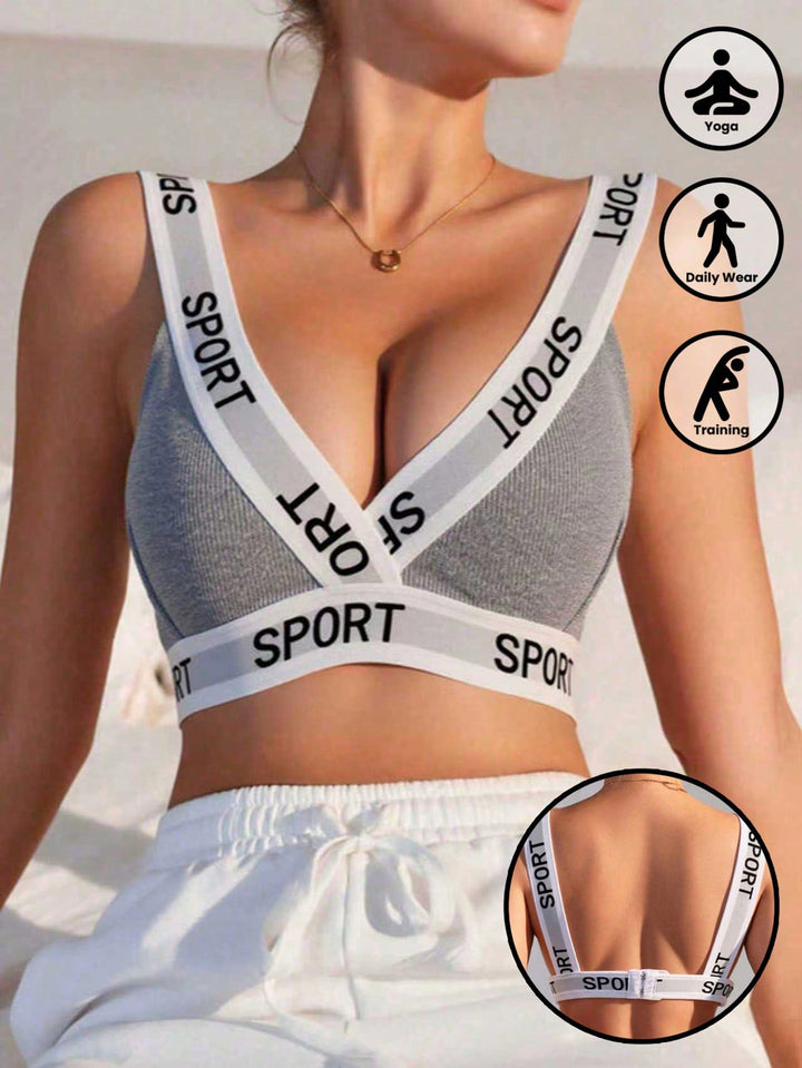 Bustieră sport SHEIN, gri
