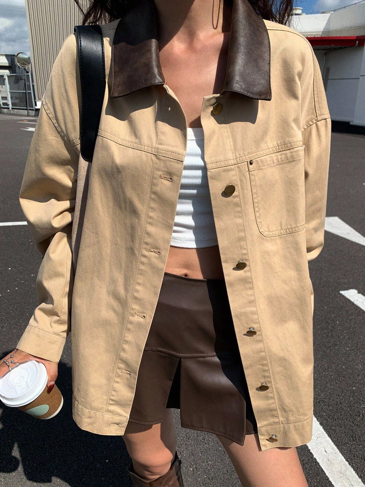 SHEIN dzseki, khaki