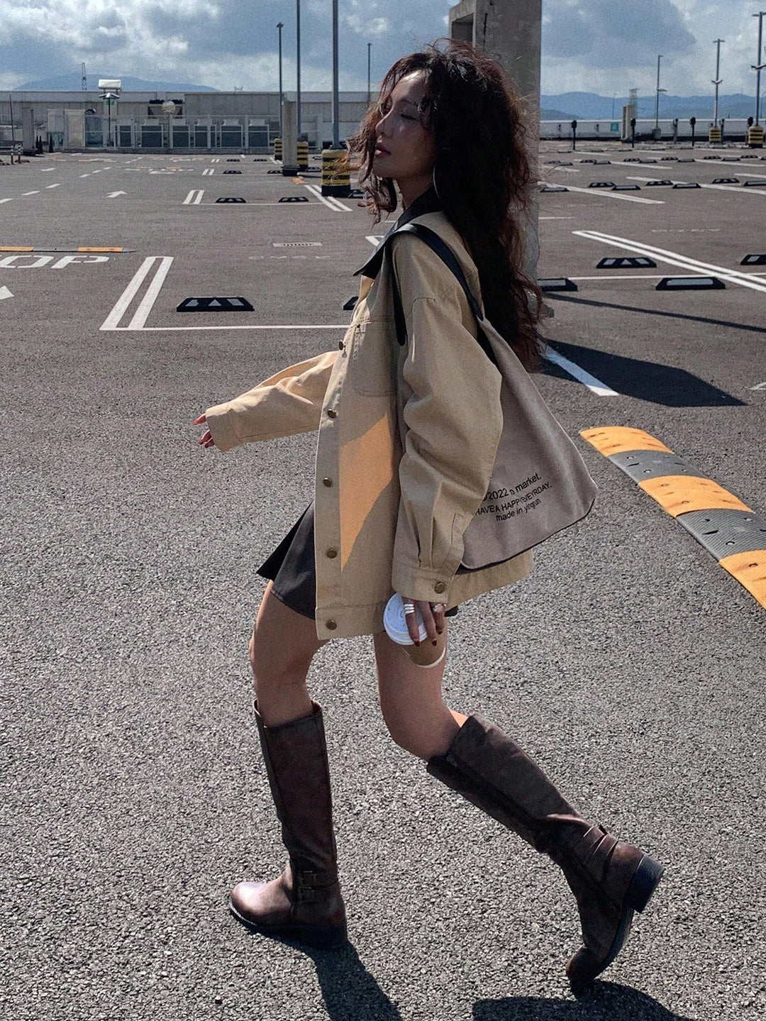 SHEIN dzseki, khaki