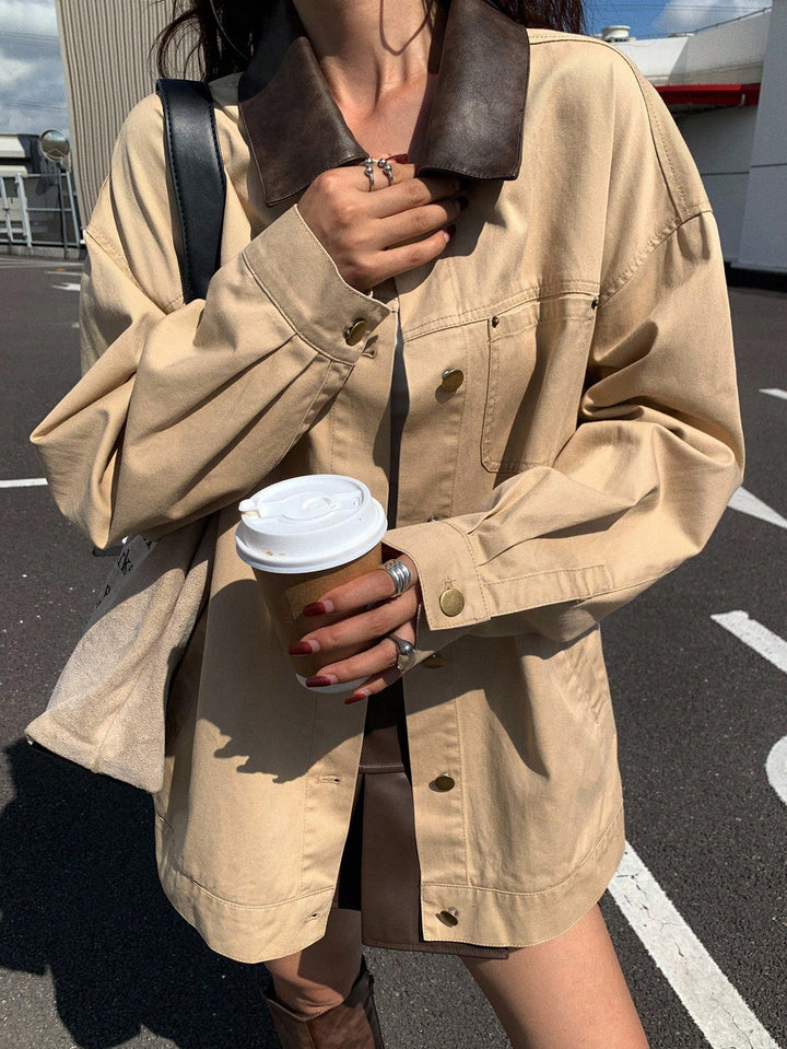 SHEIN dzseki, khaki