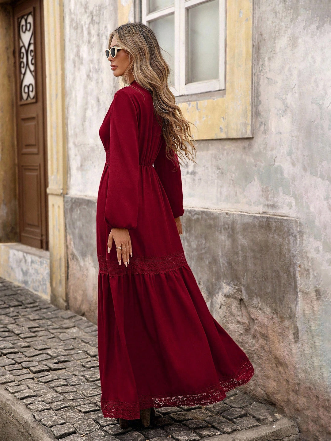 Rochie maxi SHEIN, vișiniu