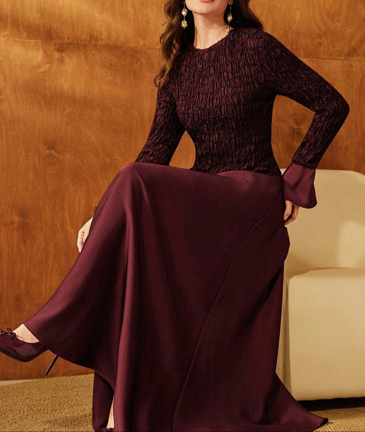 Rochie maxi SHEIN, vișiniu