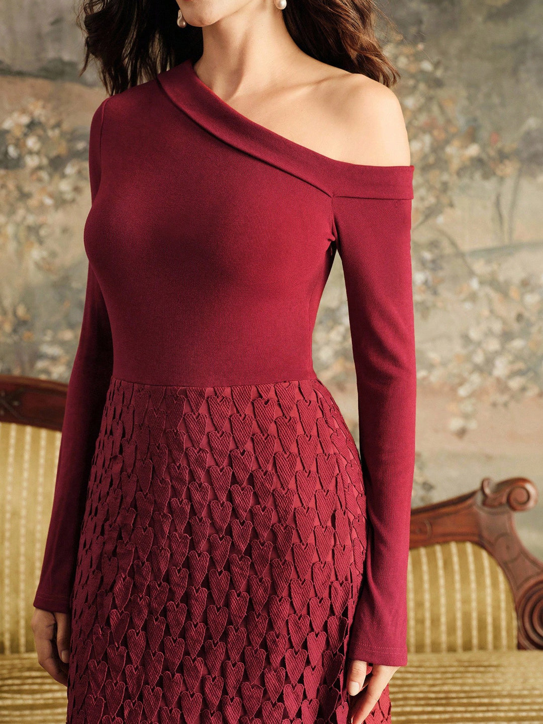 Rochie maxi SHEIN, vișiniu