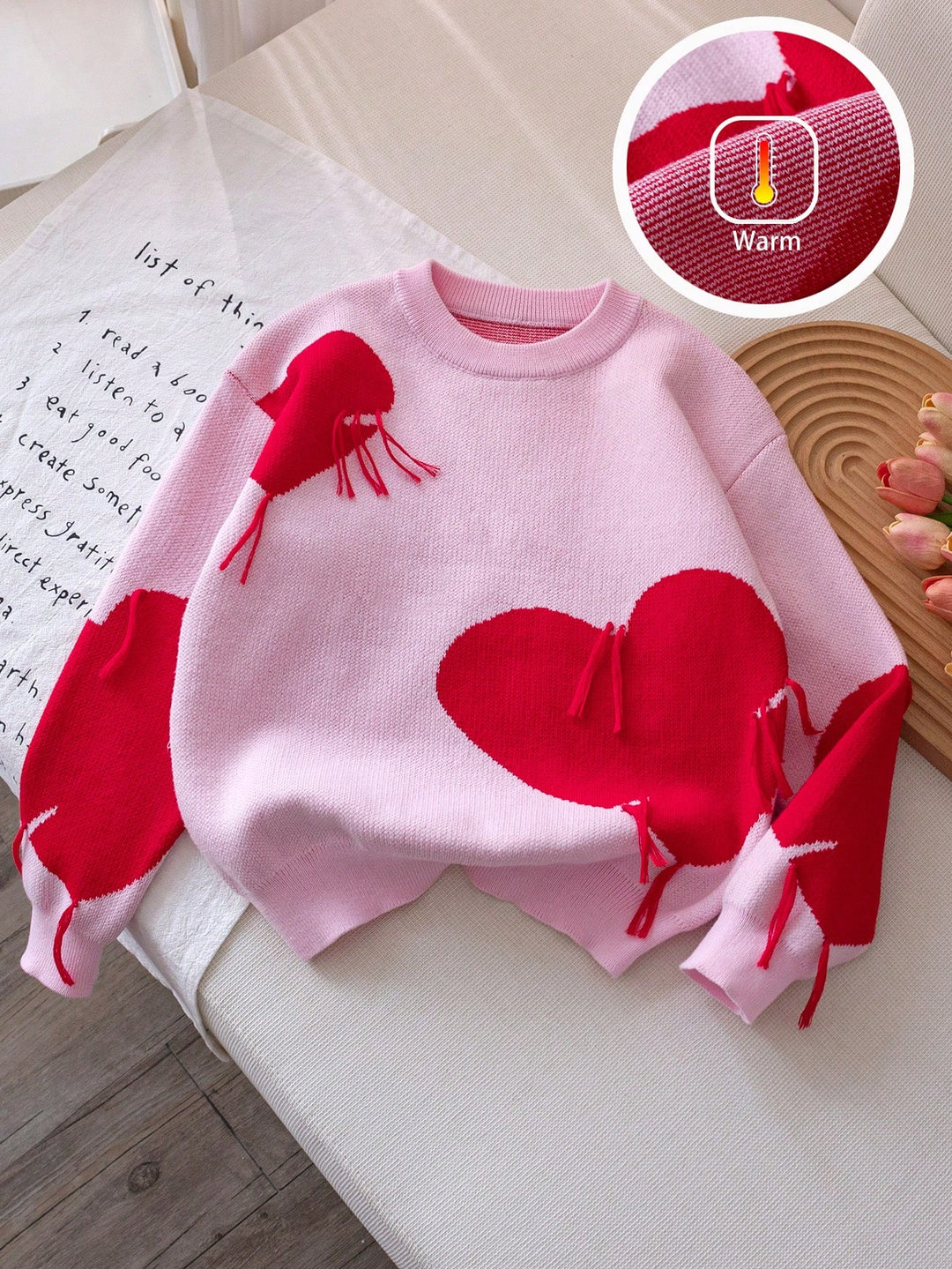 Pulover SHEIN, roz