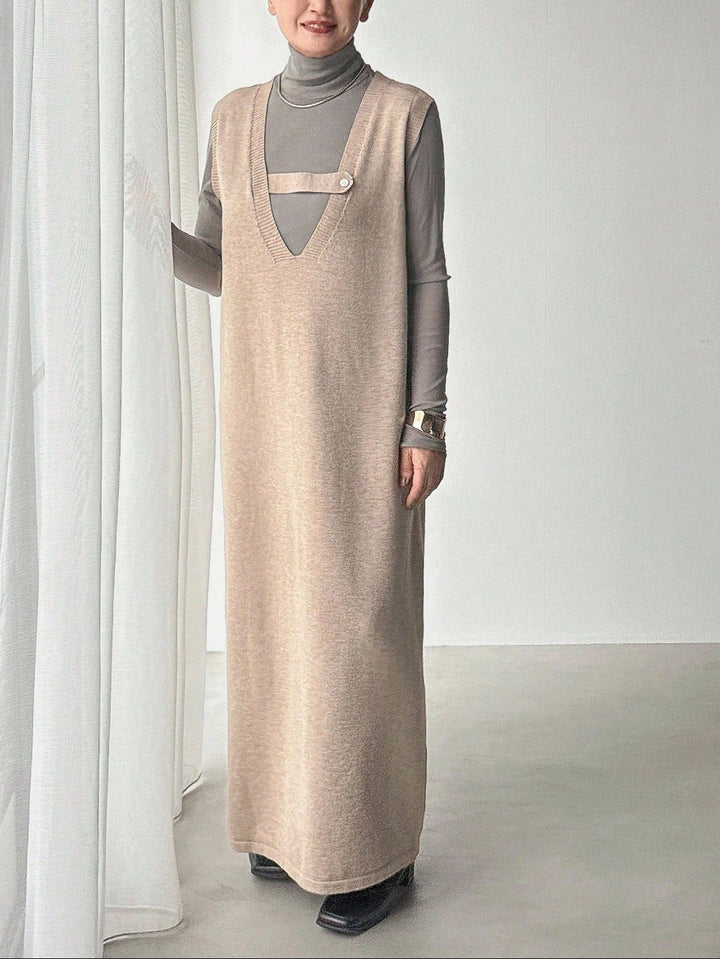 Shein maxi ruha, bézs