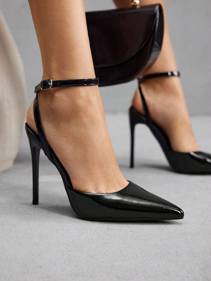 Pantofi cu toc SHEIN, negru