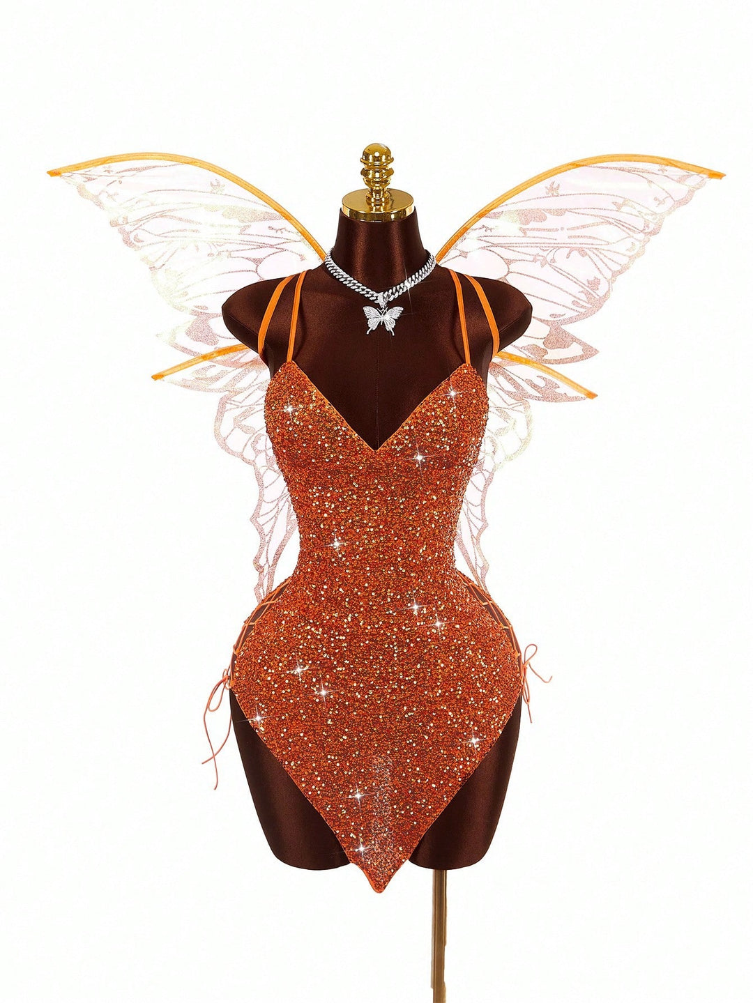 Rochie mini SHEIN, portocaliu