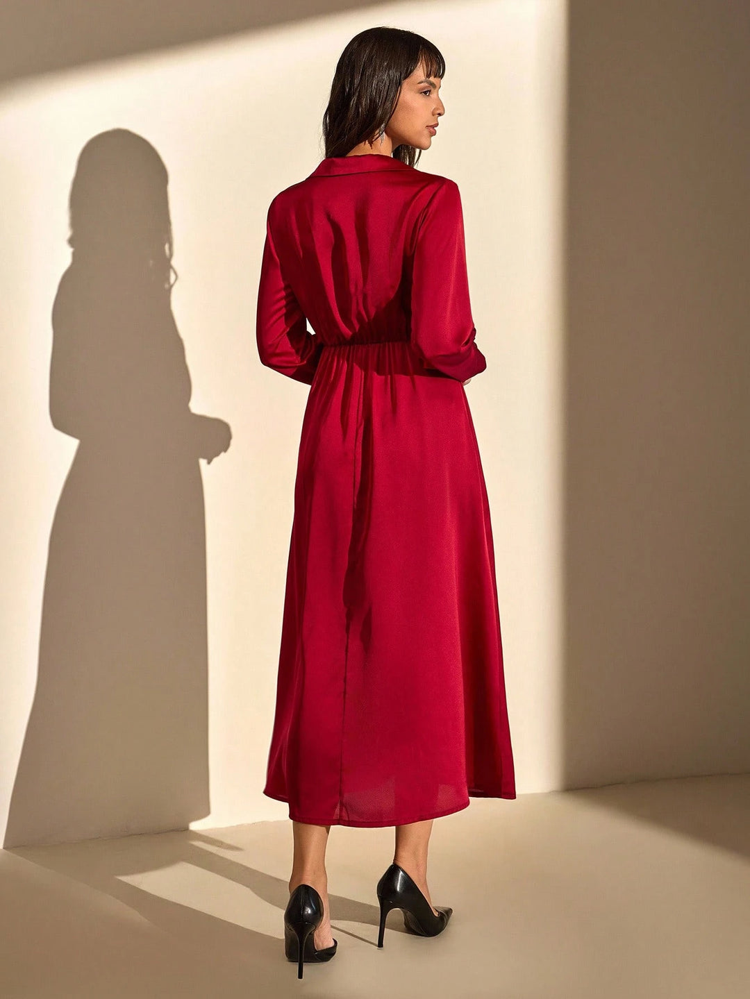 Rochie midi Shgein, roșu