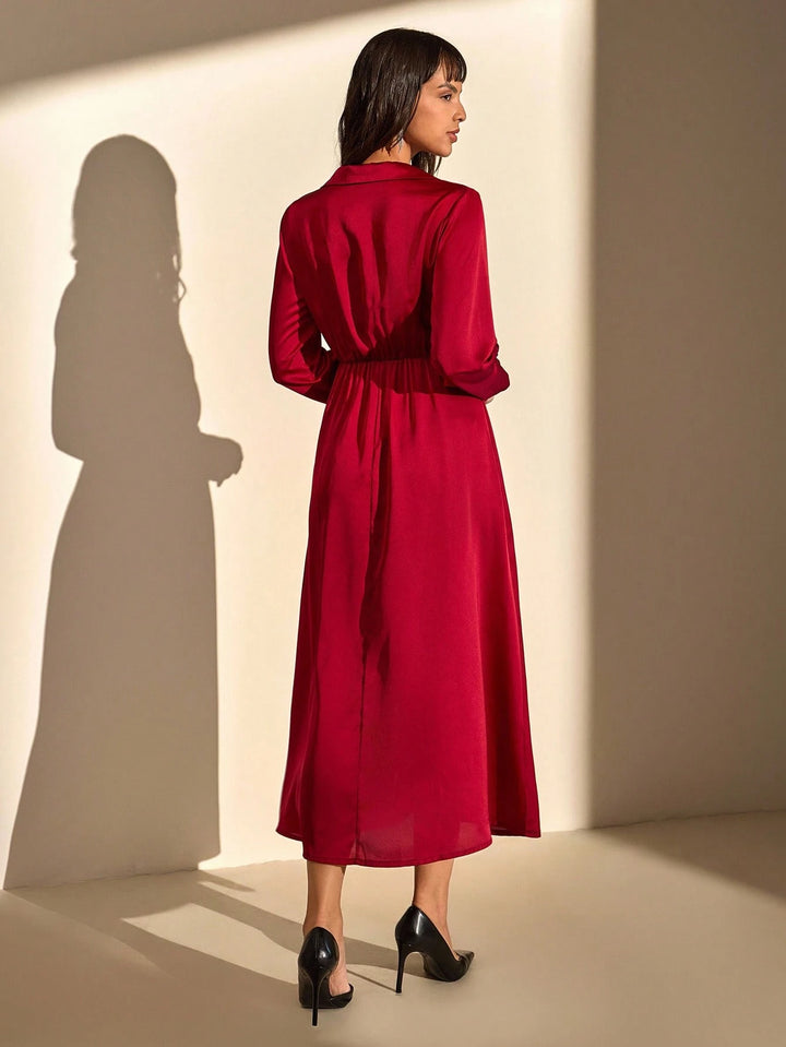 Rochie midi Shgein, roșu